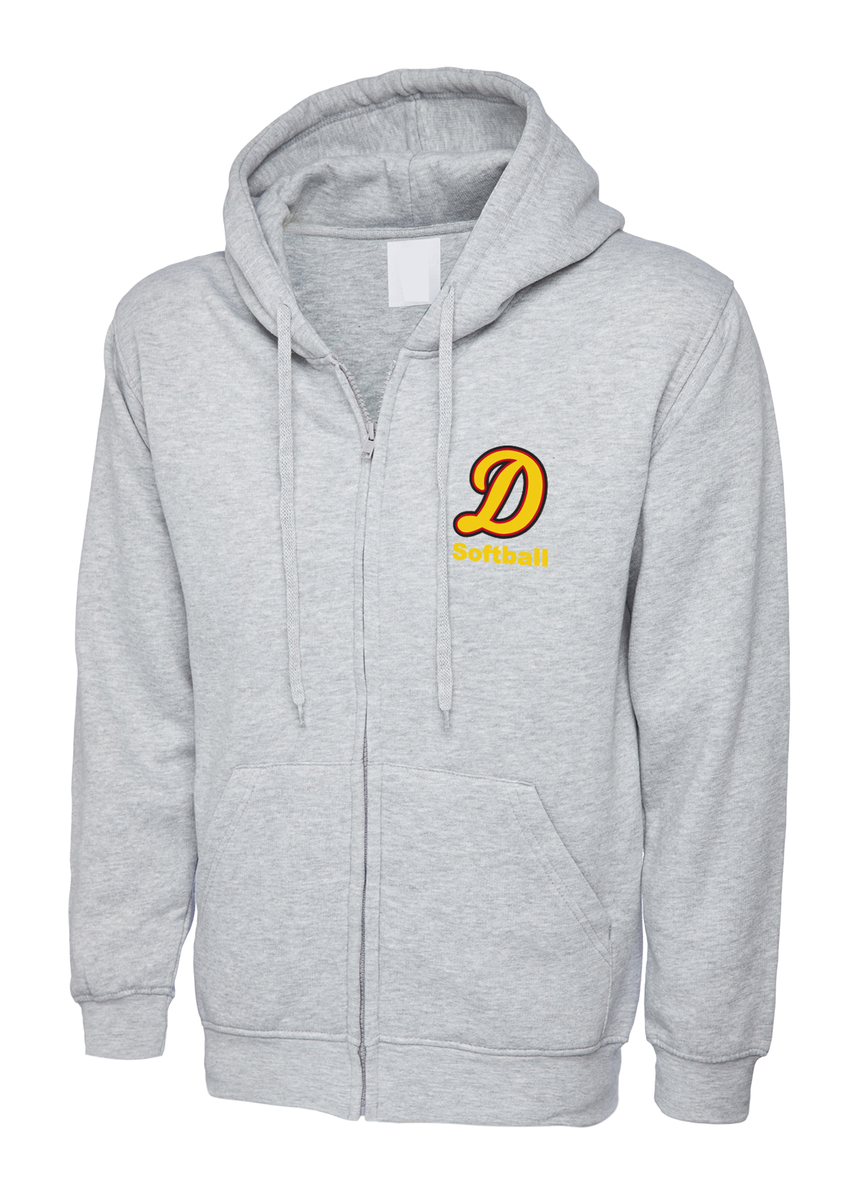 Hooded-Zipper-Grau Hooded Zipper