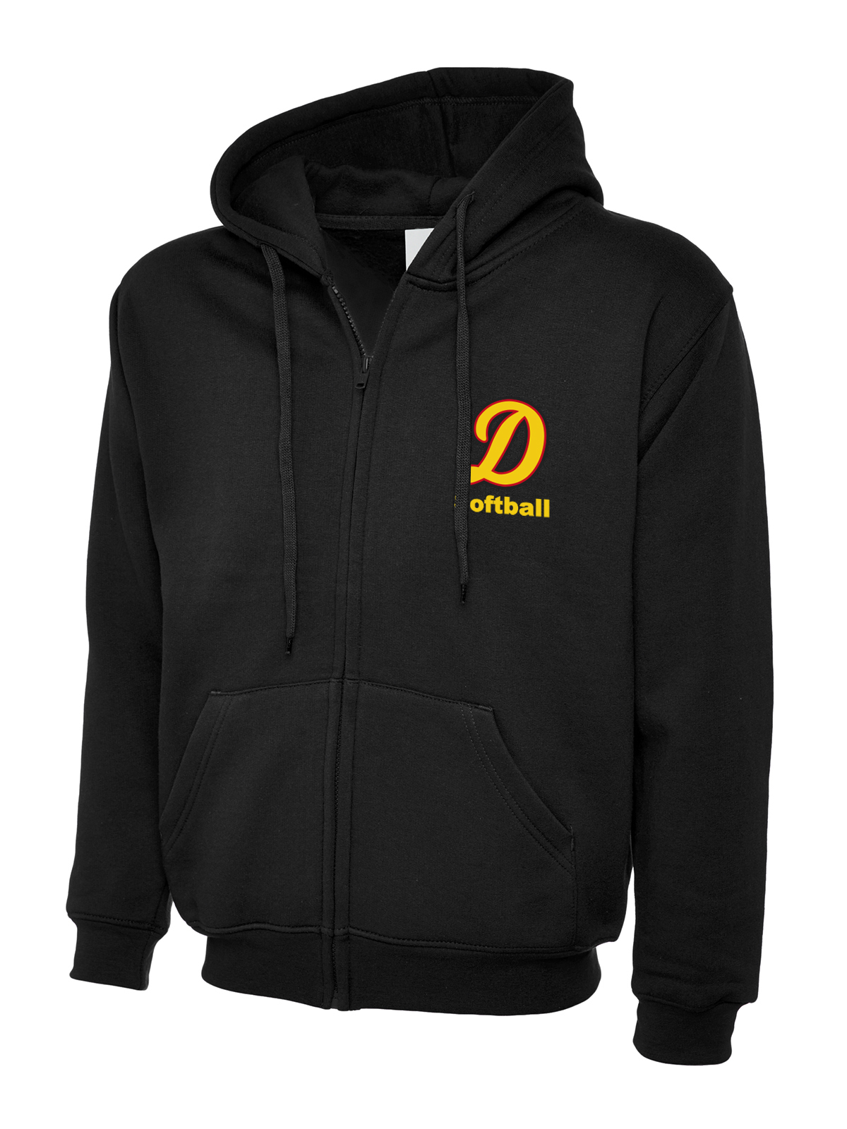 Hooded-Zipper-Schwarz Hooded Zipper