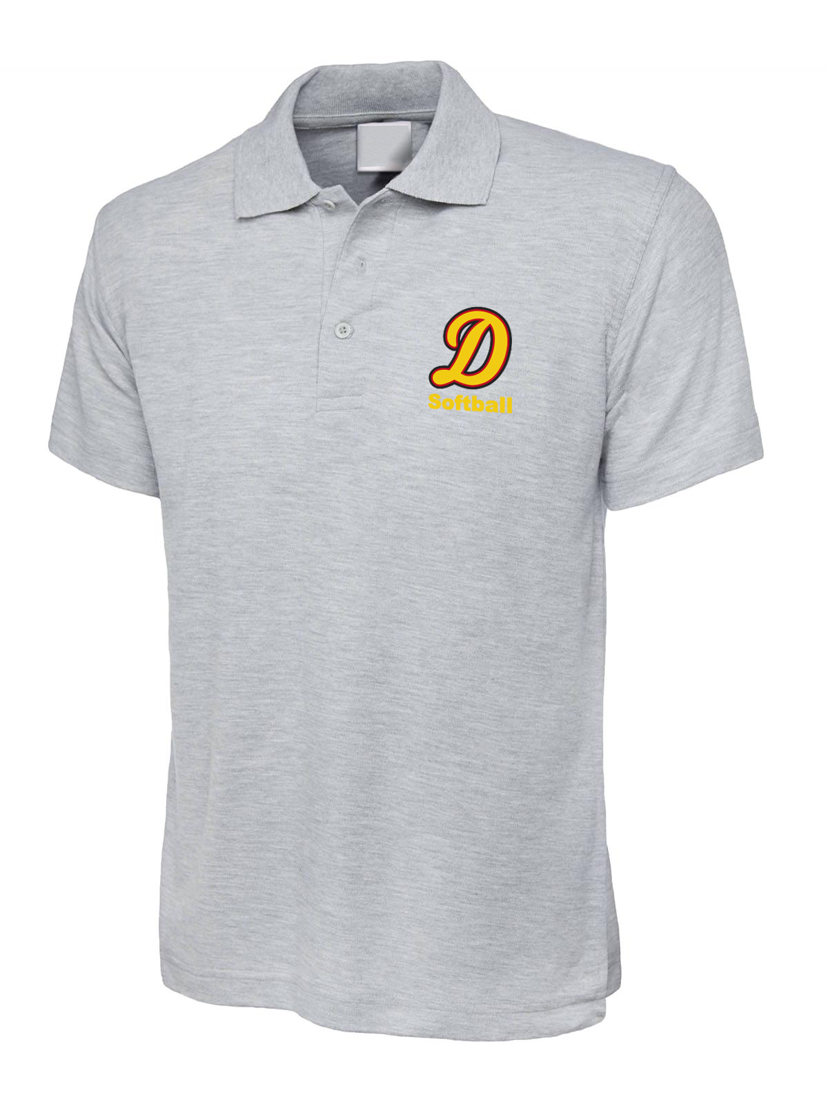 Polo-Grau-meliert Poloshirt