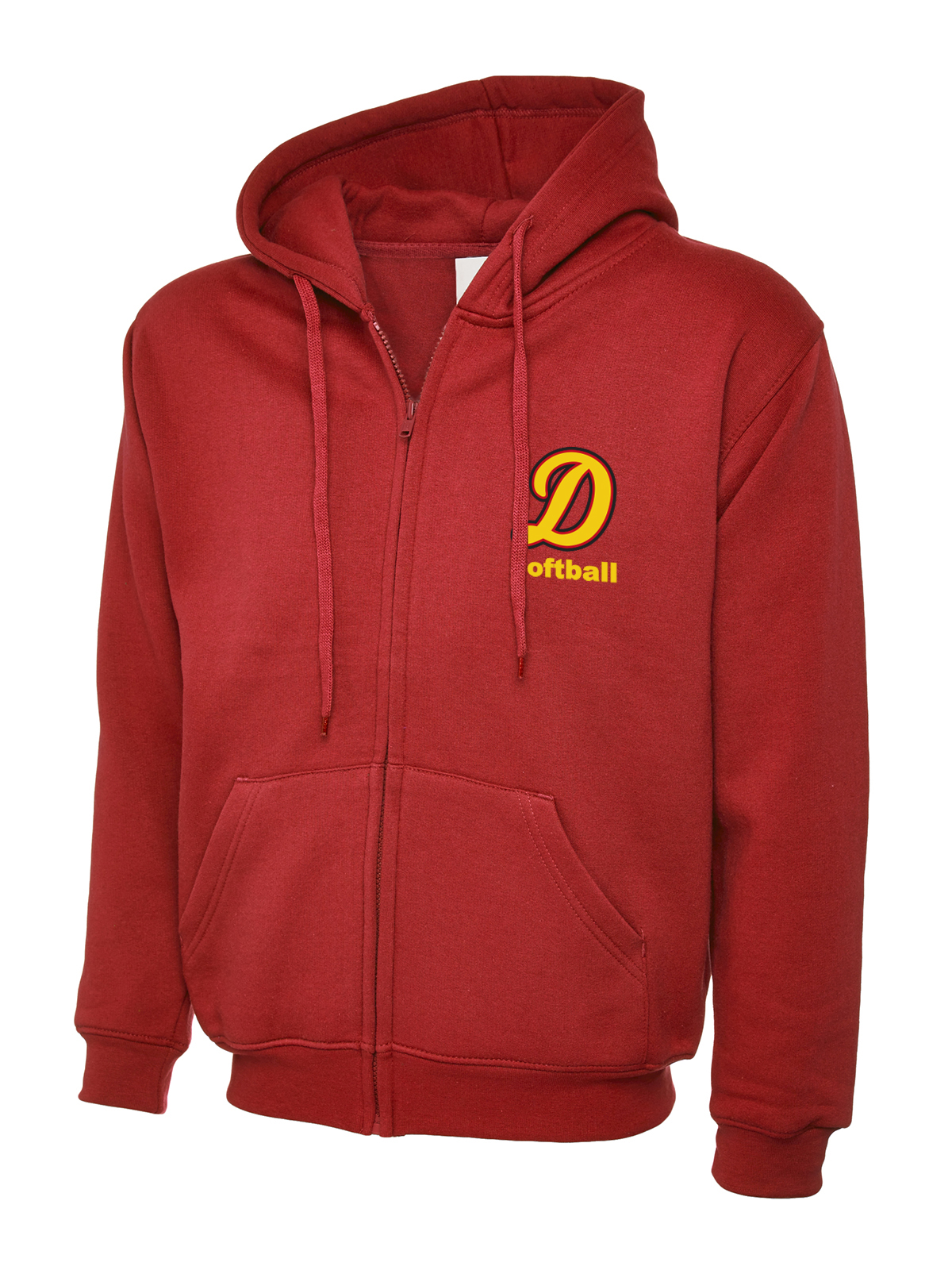 Hooded-Zipper-Rot Hooded Zipper